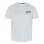 T-shirt North 56°4 Grande Taille coton avec manches courtes et col rond ciel