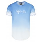 Tee-shirt à col rond Project X en coton avec des manches courtes ciel