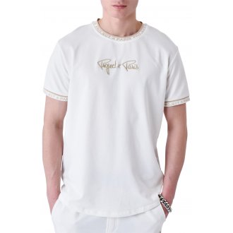 Tee-shirt à col rond Project X avec des manches courtes blanc