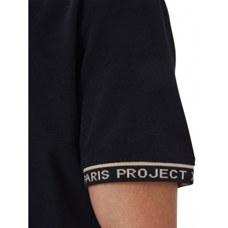 Tee-shirt à coupe droite Project X avec des manches courtes noir