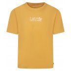Tee-shirt avec un col rond et des manches courtes Levi's® en coton moutarde
