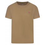 Tee-shirt avec des manches courtes et logo de la marque Levi's® en coton marron