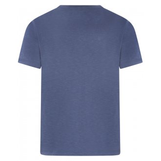 Tee-shirt avec logo de la marque et col rond Levi's® en coton indigo
