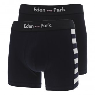 Lot de 2 boxers avec une taille élastiquée Eden Park en coton nuit