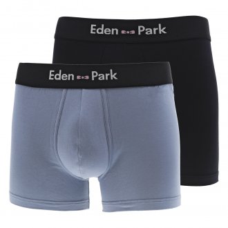 Lot de 2 boxers avec une coupe fermée Eden Park en coton bleu