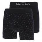 Lot de 2 boxers avec une taille élastiquée Eden Park en coton nuit