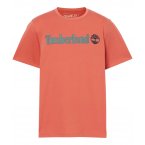 Tee-shirt à coupe droite Timberland en coton avec des manches courtes safran
