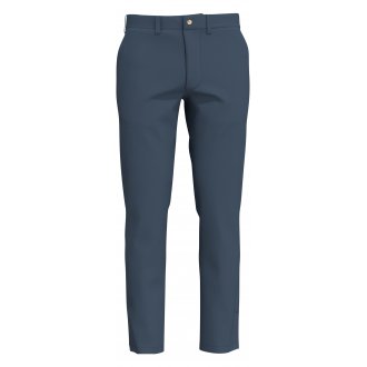 Pantalon coupe slim Selected en coton bleu
