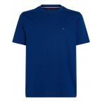 Tee-shirt droit à col rond Tommy Hilfiger en coton biologique bleu marine