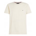 T-shirt Tommy Hilfiger coton avec manches courtes et col rond écru