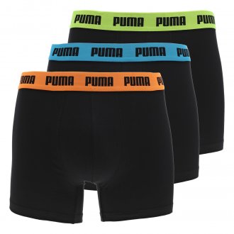 Lot de 3 boxers Puma en coton noir