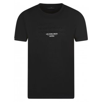 Tee-shirt à col rond Kaporal en coton noir