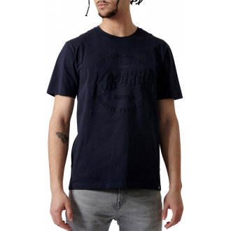 T-shirt col rond Kaporal en coton biologique avec manches courtes bleu marine