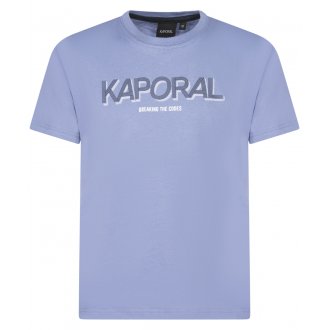 T-shirt col rond Junior Garçon Kaporal en coton avec manches courtes bleu