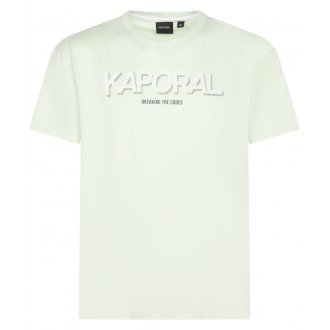 T-shirt col rond Junior Garçon Kaporal en coton avec manches courtes vert d'eau