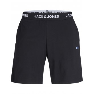 Pyjama court Jack & Jones coton avec manches courtes et col rond gris