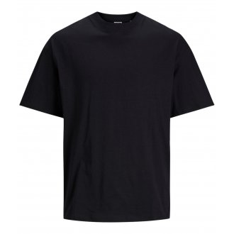 T-shirt Jack & Jones coton avec manches courtes et col rond noir