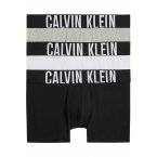 Lot de 3 boxers coupe courte Calvin Klein en coton mélangé tricolore