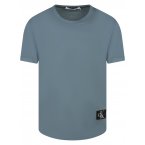Tee-shirt à col rond Calvin Klein en coton bleu