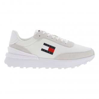Baskets basses Tommy Jeans en cuir blanches