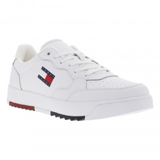 Baskets basses Tommy Jeans en cuir blanches