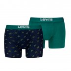Lot de 2 Boxers Levi's® coton vert