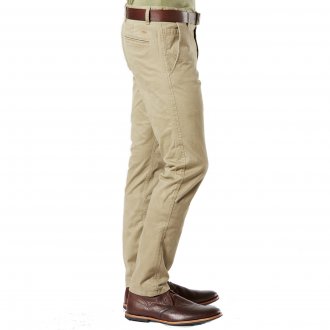 Pantalon Alpha Stretch Khaki Original Skinny Tapered Dockers en sergé de coton beige