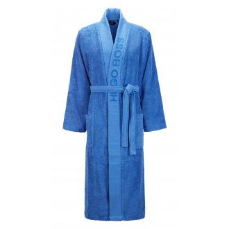 Kimono Hugo Boss Plain en coton d'Egypte bleu roi