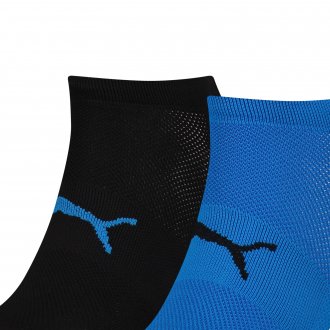Lot de 2 paires de chaussettes Puma Underwear noires et bleu indigo