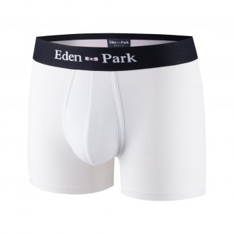 Boxer Eden Park en coton stretch blanc