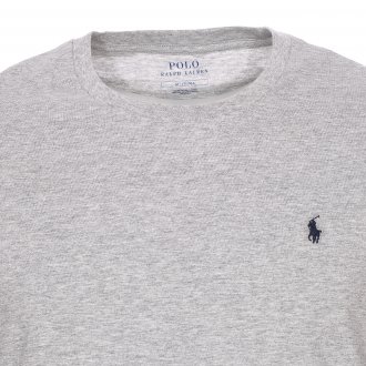 Tee-shirt col rond Polo Ralph Lauren en coton gris chiné