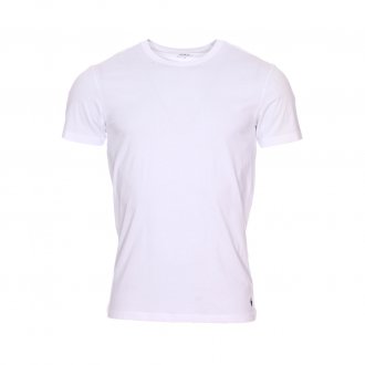 Lot de 2 tee-shirts col rond Polo Ralph Lauren en coton blanc à logo bleu marine brodé