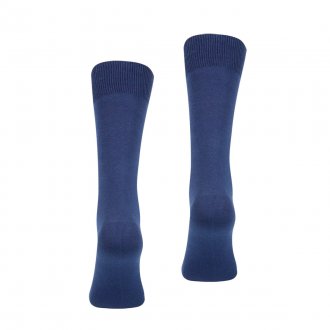 Lot de 2 paires de chaussettes Eminence en modal stretch bleu marine à logo bleu acier