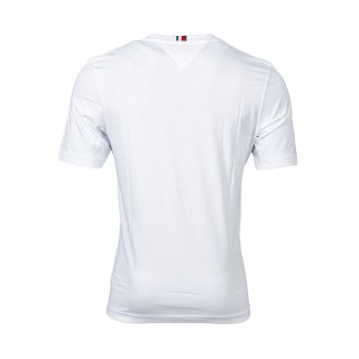 Tee-shirt col rond Tommy Hilfiger Rowing en coton blanc brodé