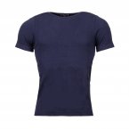 Tee-shirt col bateau Armor lux Carantec en coton stretch bleu marine