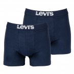 Lot de 2 boxers Levi's® en coton stretch bleu marine