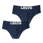 Lot de 2 slips Levi's® en coton stretch bleu marine