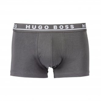 Lot de 3 boxers Hugo Boss en coton stretch gris, noir et bleu marine