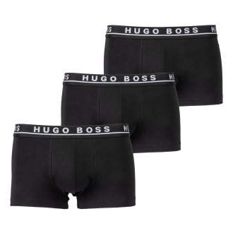 Lot de 3 boxers Hugo Boss en coton stretch noirs
