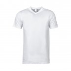 Tee-shirt col V Hom Hilary en coton blanc