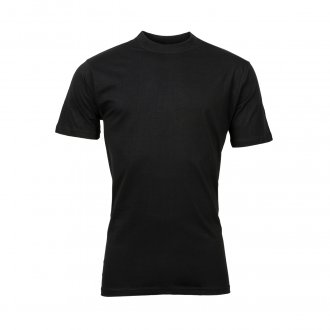Tee-shirt col rond Hom en coton noir