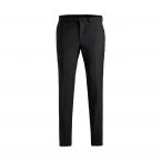 Pantalon slim Jack & Jones Premium en laine mélangée stretch noire
