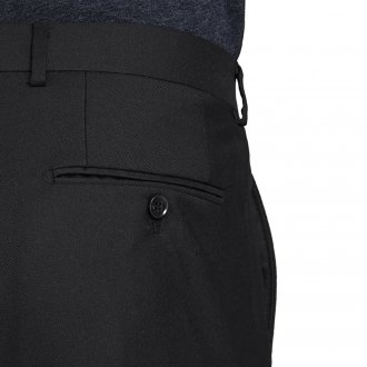 Pantalon slim Jack & Jones Premium en laine mélangée stretch noire
