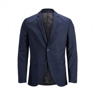 Veste blazer Jack & Jones Premium en laine mélangée bleu marine