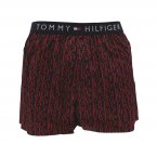 Caleçon Tommy Hilfiger en coton organique noir à motifs lettres rouges