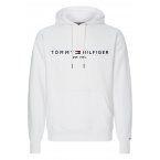 Sweat à capuche Tommy Hilfiger Sportswear en coton organique blanc
