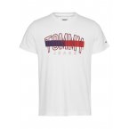 T-shirt Tommy Hilfiger en coton blanc avec un gros logo