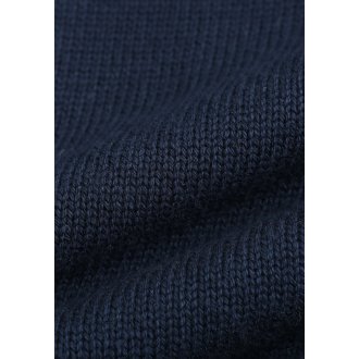 Cardigan bi-matière Kaporal Adam en coton bleu marine