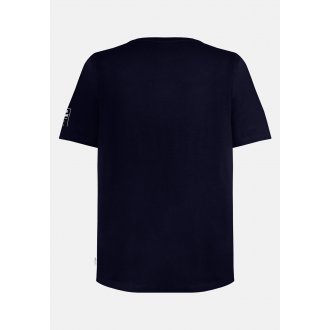 T-shirt col rond Kaporal Rois en coton biologique bleu marine floqué