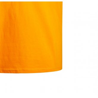 Tee-shirt col rond Jack & Jones en coton orange floqué
